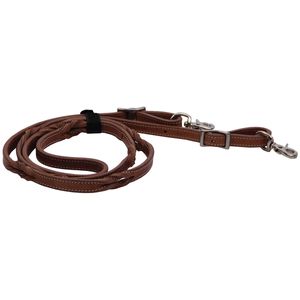 Buffalo Leather Twisted Knot Roping Rein, 7'