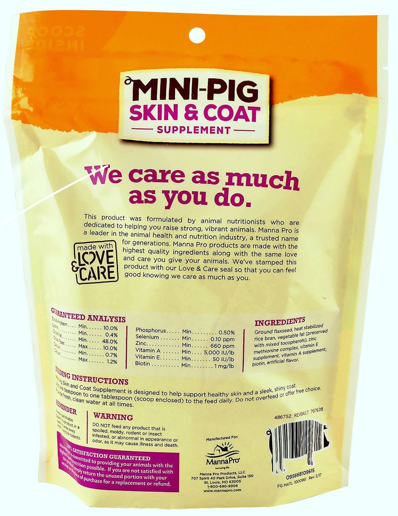 Manna Pro Mini Pig Skin & Coat Supplement Jeffers