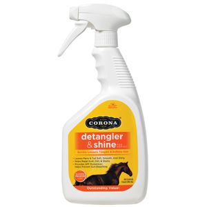 Corona Detangler & Shine Horse Grooming Spray, 32 oz