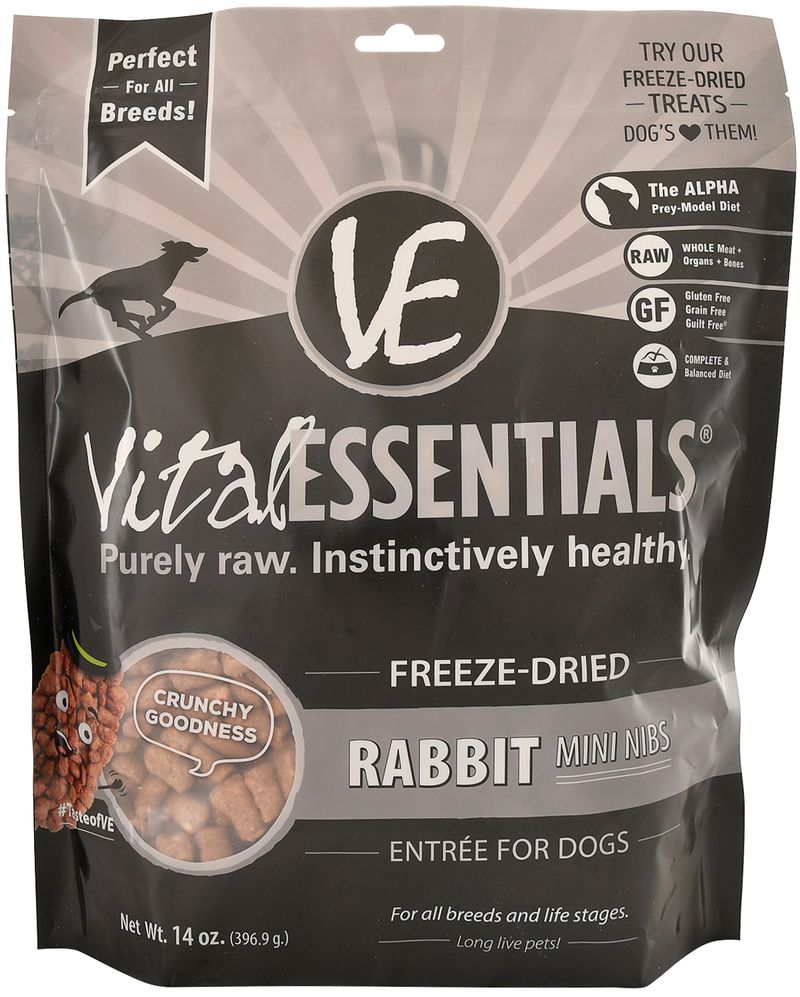 Vital-Essentials-Freeze-Dried-Rabbit-Mini-Nibs-Dog-Food