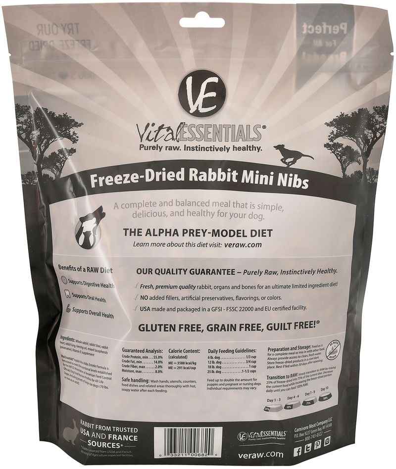 Vital-Essentials-Freeze-Dried-Rabbit-Mini-Nibs-Dog-Food