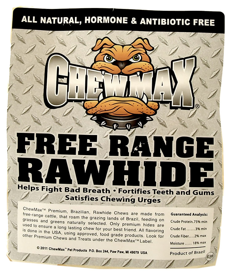 ChewMax Natural Beef Rawhide Chips, 1.5 lb bag Jeffers