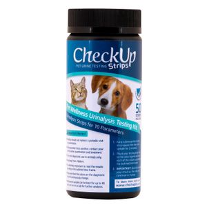 CheckUp 10-in-1 Urine Test Strips, Dog/Cat