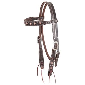 Classic Equine Copper Dot Browband Headstall
