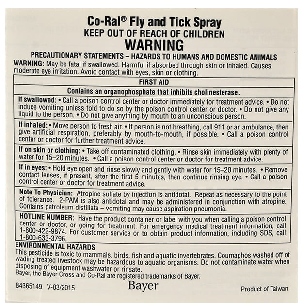 CoRal Fly & Tick Spray Jeffers