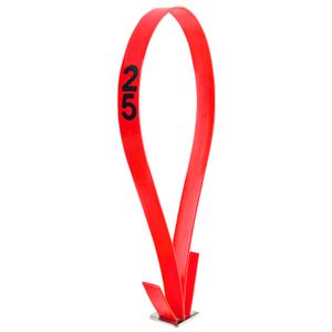 Red Numbered Mare ID Neck Strap