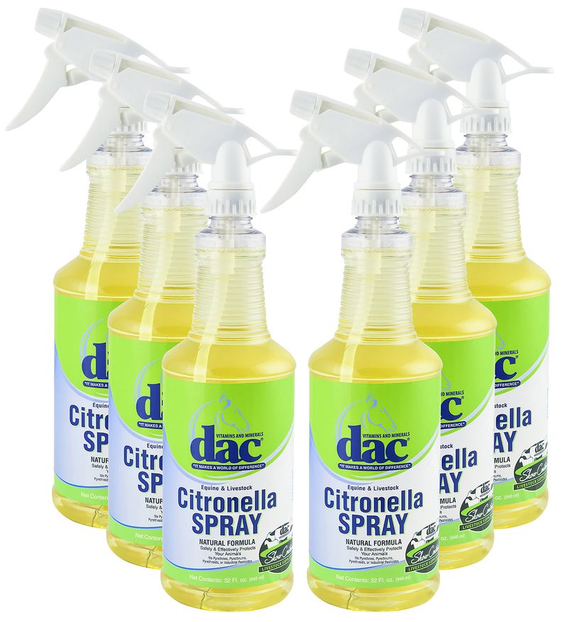 Quart Sized dac Citronella Spray, 6 Pack Jeffers