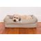 EZ-Wash Fleece Lounger Memory Foam Dog Bed, Medium
