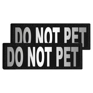 Reflective "Do Not Pet" Patches, Set of 2