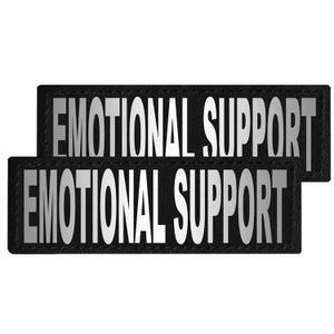 Reflective "Emotional Support" Patches, Set of 2