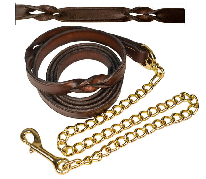Perri's Twisted Leather Lead Jeffers