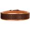 Padded Metallic Leather Bracelet with Engraved Plate