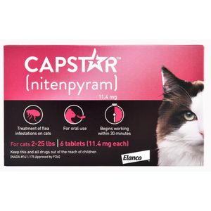 Capstar Flea Tablet for Cats, 6 count