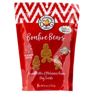 Bonfire Bears PB & Molasses Cookies for Dogs, 6 oz