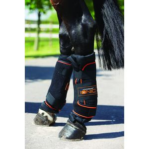 Rambo Ionic Stable Boots, Black/Orange, Pair
