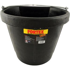 18 Quart Flatback Rubber Bucket