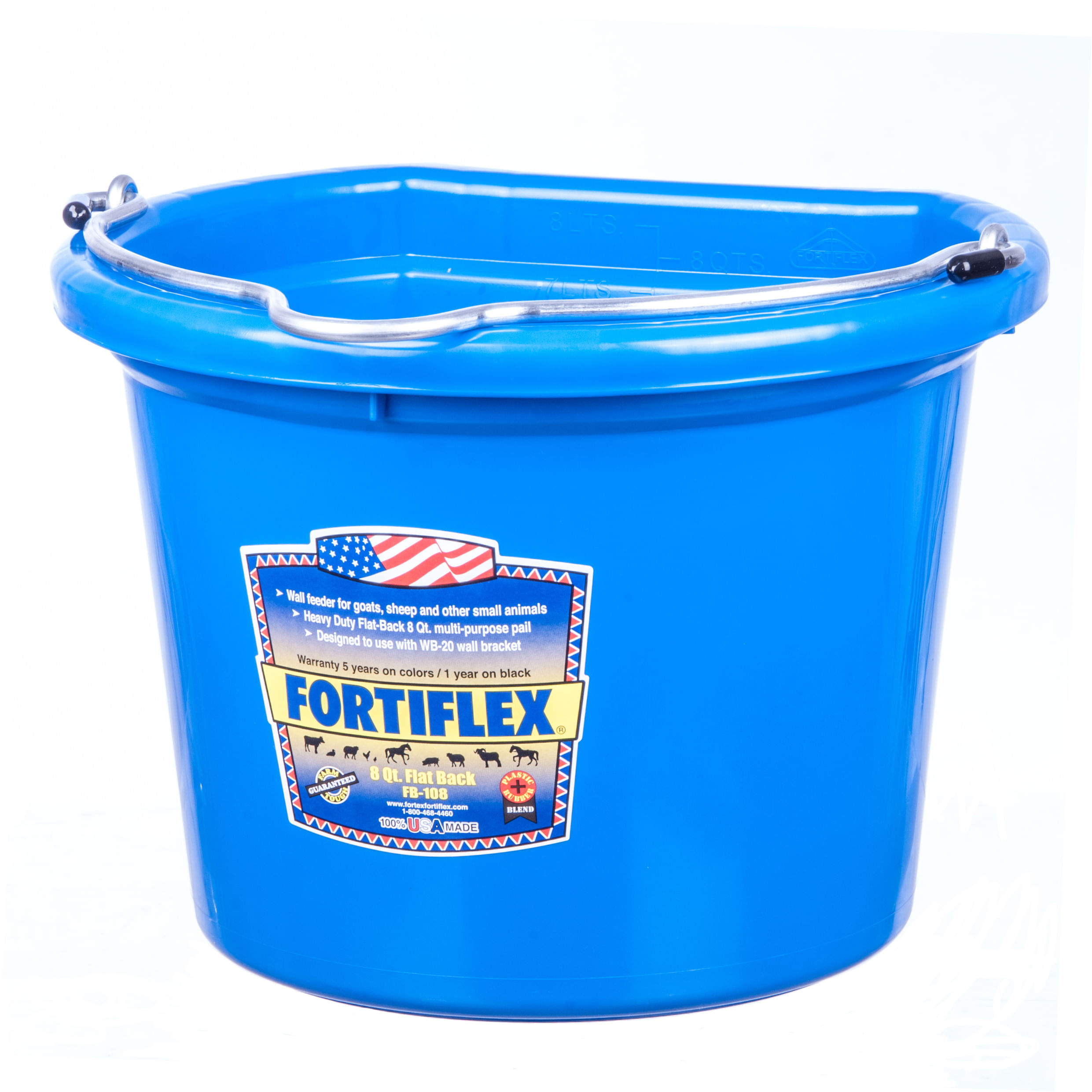 Fortex Industries Inc Fortiflex Flatback Buckets 8 qt 