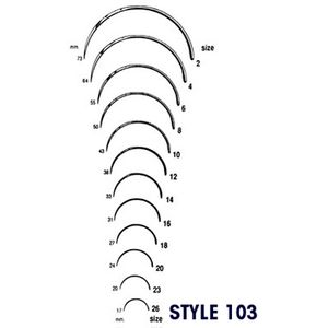 Suture Needles, Style 103 (6 pack)