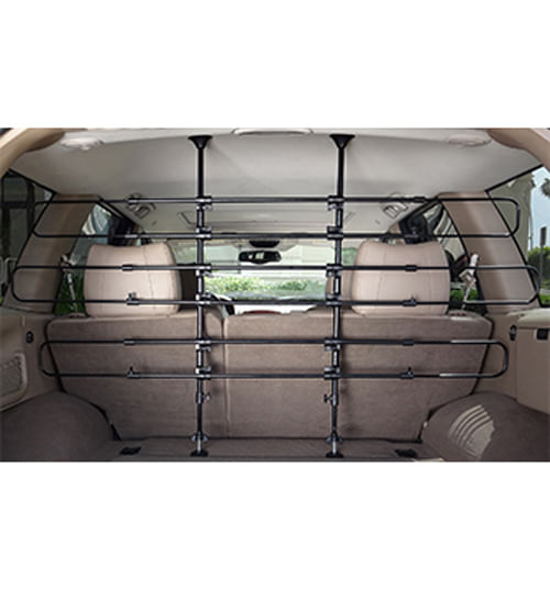 Universal-6-Bar-Vehicle-Pet-Barrier-Black