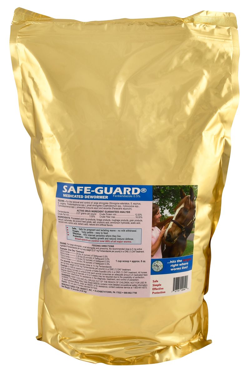 SafeGuard Pelleted Horse Dewormer (fenbendazole), 10 lb bag Jeffers