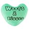 Woofs & Kisses Plush Conversation Heart