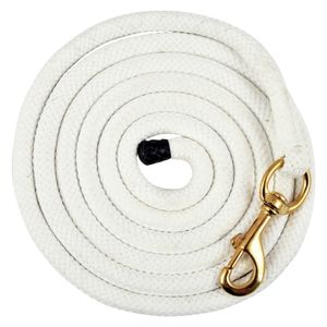 Cotton Lead Rope, 3/4" x 10'L w/ brass bolt snap for Horses