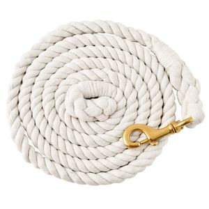Colorful Cotton Lead Ropes w/Brass Bolt Snap