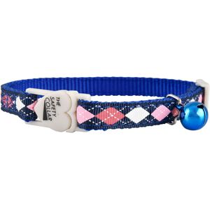 The Cat Safety Collar with Argyle Pattern