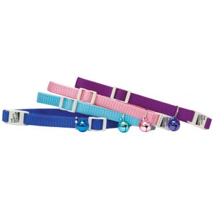 Adjustable Safety Cat Collars, 8"-12"