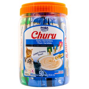 Churu Tuna Puree Lickable Cat Treat Variety Pack, 50 ct