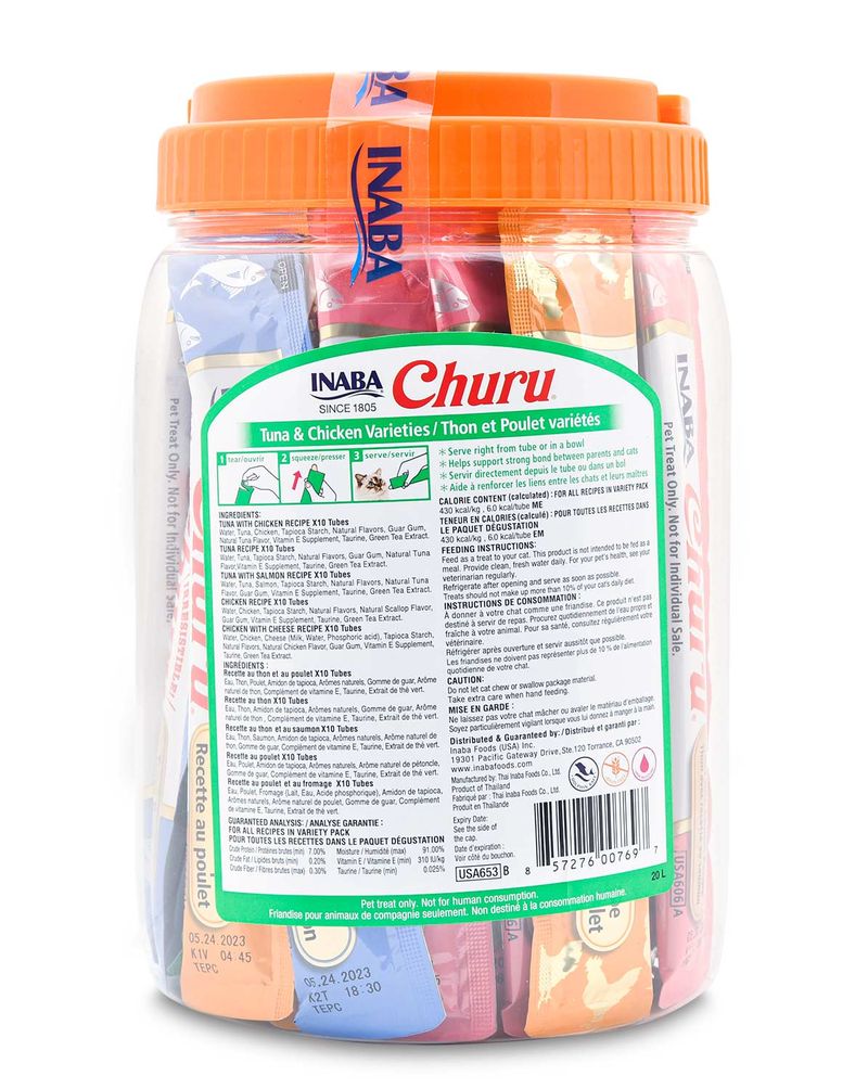 Churu-Tuna---Chicken-Puree-Lickable-Cat-Treat-Variety-Pack-50-ct