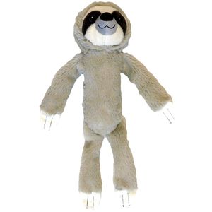Shake & Squeak Plush Sloth Dog Toy, Assorted