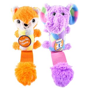 Shake & Squeak Cuddle Tugz Dog Toy, Assorted