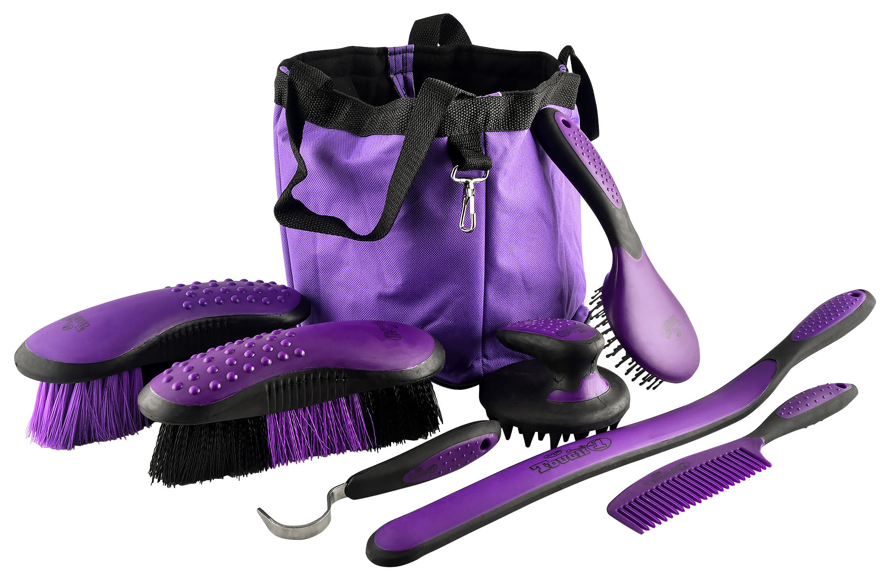 Great Grips Horse Grooming Set with Bag, 7piece Jeffers