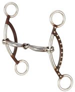 Antique-Brown-Dots-Smooth-Snaffle-Gag