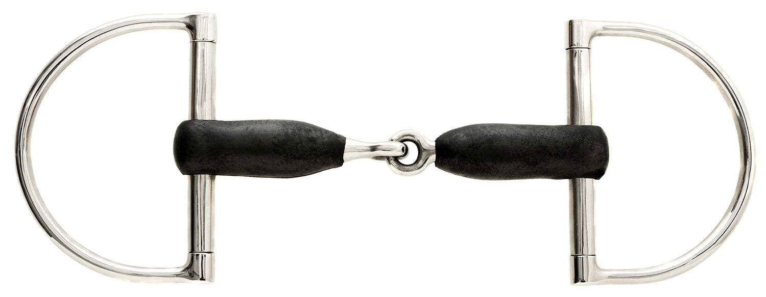 Korsteel Rubber Mouth Big Dee Ring Snaffle Bit Jeffers