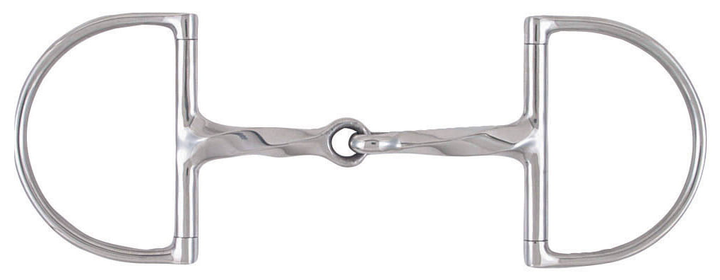 Korsteel Slow Twist Hunter Dee Ring Snaffle Bit