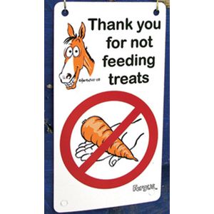 Fergus "Do Not Feed" Stall Sign