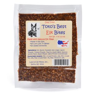 Toto's Best Elk Bites Dog Treats, 4 oz