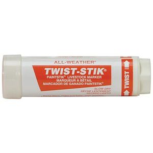 Orange All-Weather Twist-Stick Livestock Marker