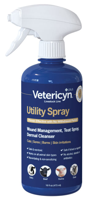 Vetericyn Plus Antimicrobial Pet Wound & Skin Care Spray, 16 fl. oz.