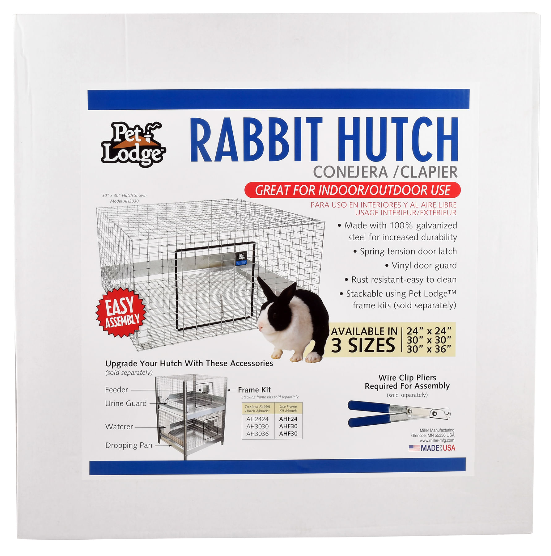 Assembled hotsell rabbit hutch