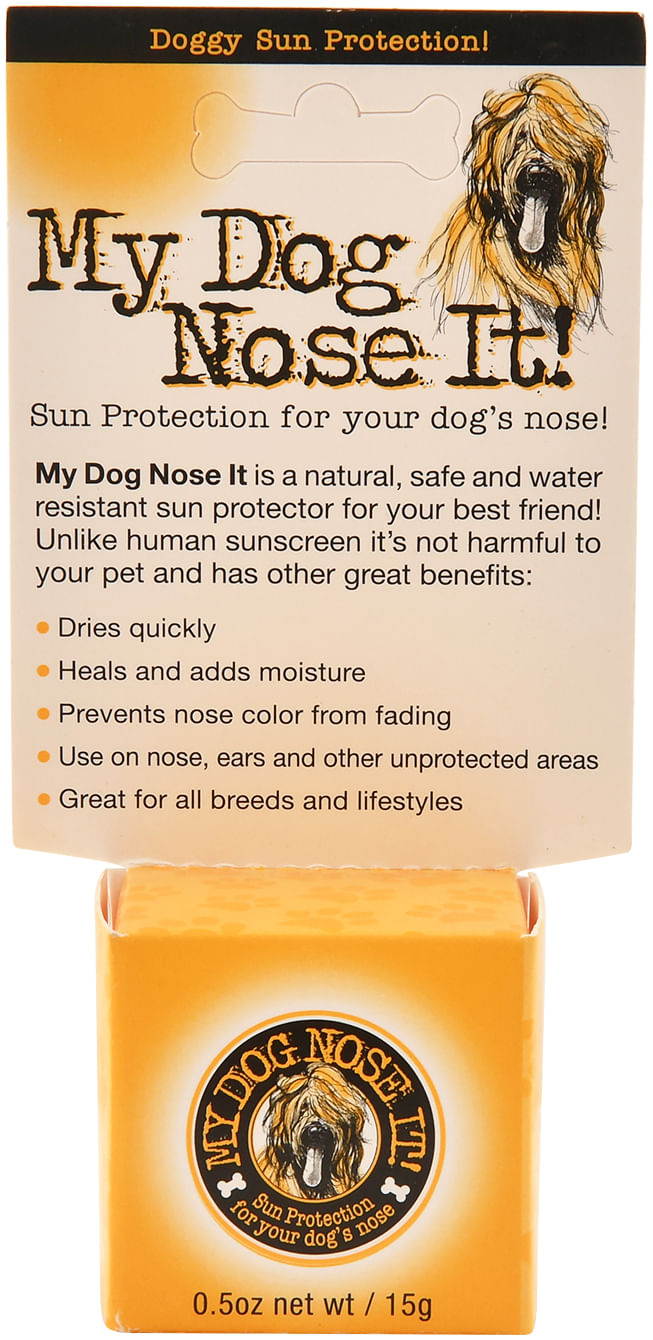 can i put sunscreen on my dogs nose