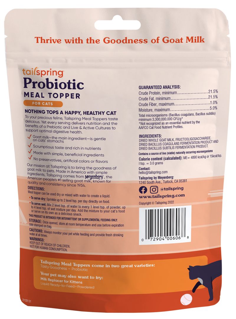 4 oz Cat Probiotic Tailspring Meal Topper Jeffers