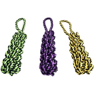 Nuts for Knots Rope Tug with Braided Stick, 16"