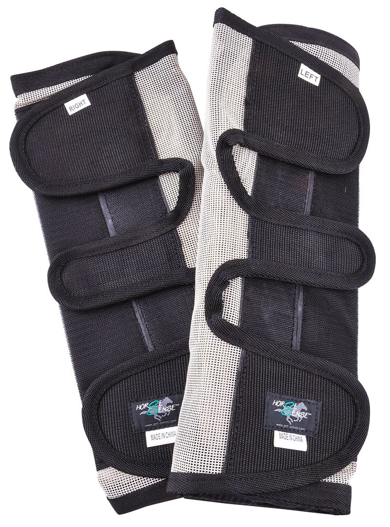 Horse leg wraps for fly clearance protection