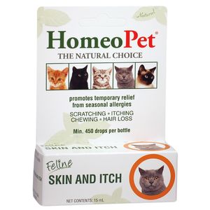 HomeoPet Feline Skin and Itch, 15 mL
