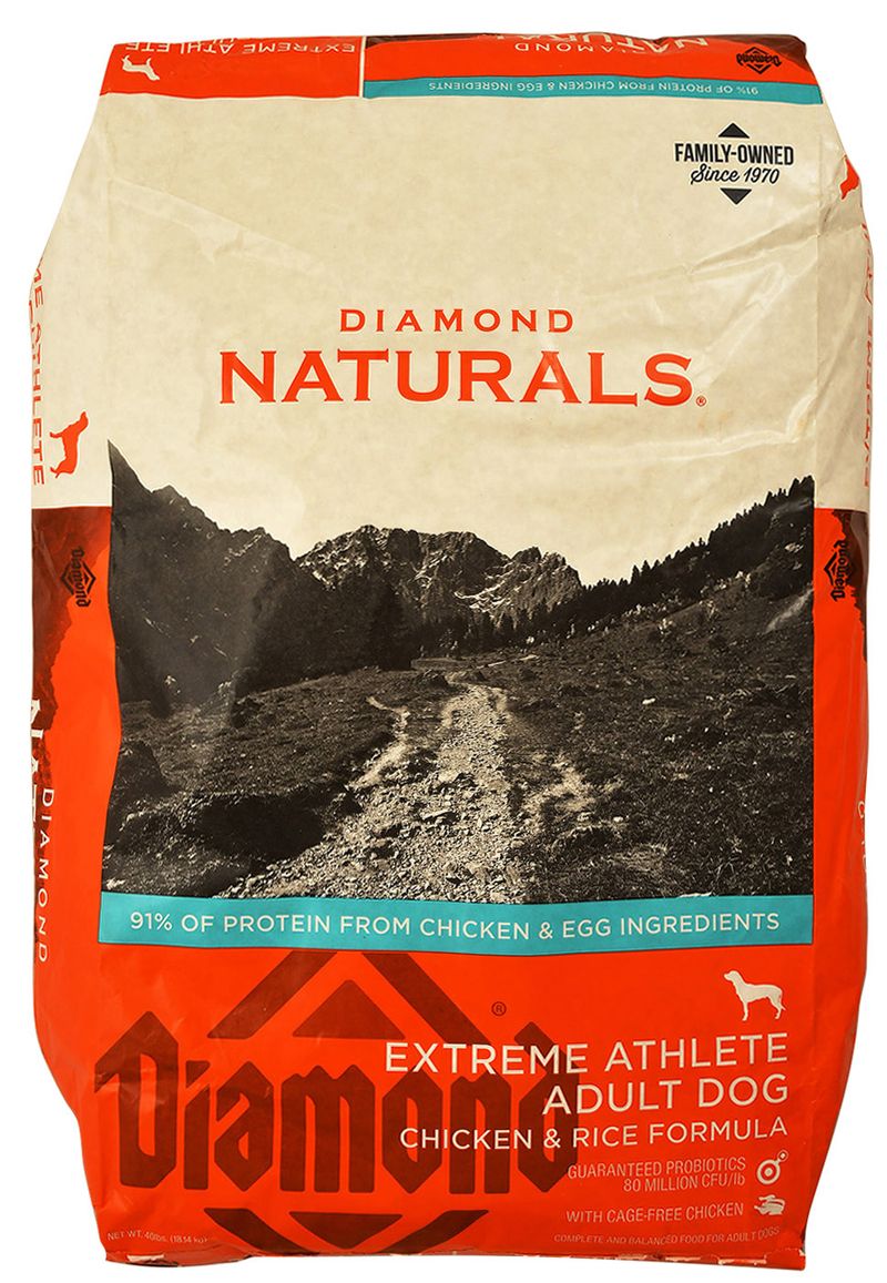 Diamond Naturals Extreme Athlete Adult Dog Food Chicken Rice Formula