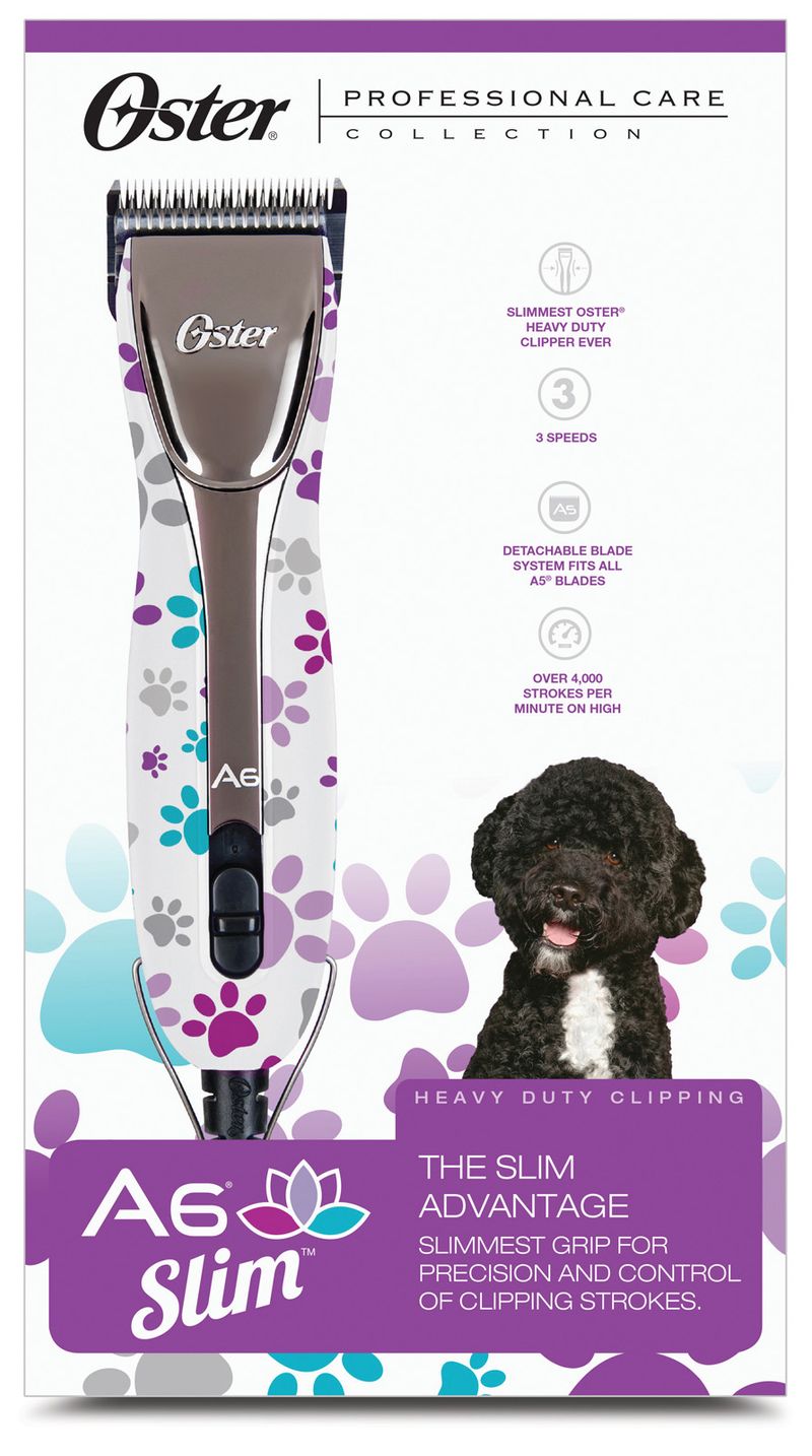 Oster-Clipper-Pro-A6-3-Speed-Slim-Paw-Prints