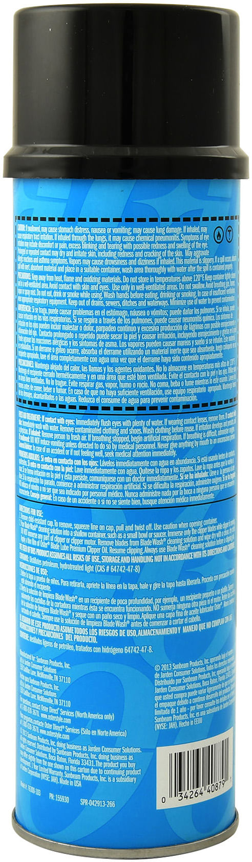 Oster Blade Wash Cleaning Solution, 18 oz - Jeffers